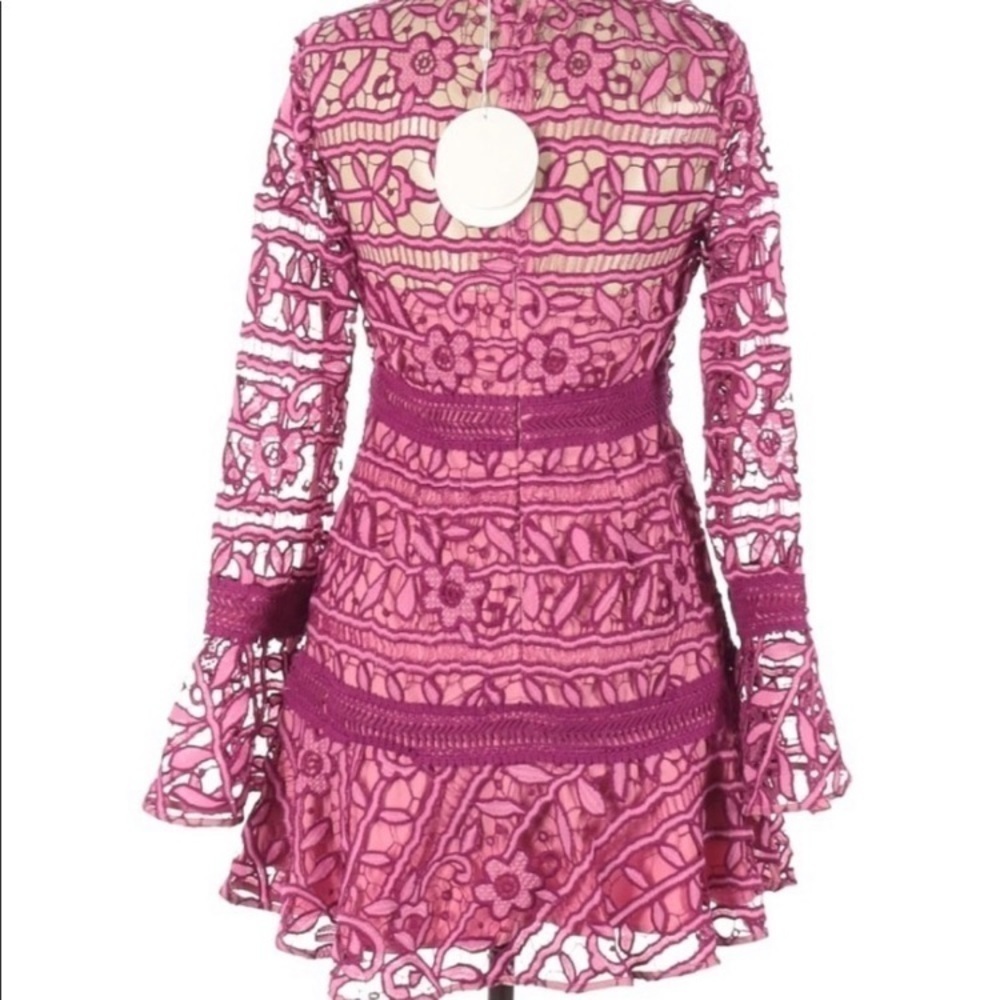 La Maison Talulah Pink Lace Formal Dress - Picture 3 of 8